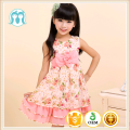 Kids clothes 2016 children fluffy summer casual dresses Baby birthday dress With Flower Pattern